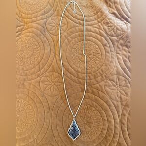 Kendra Scott Silver Filigree Pendant Necklace - Silver